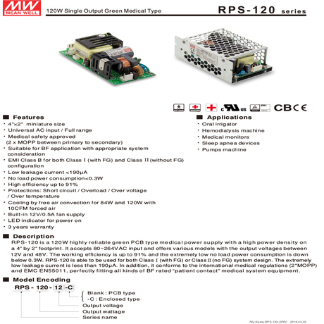 RPS-120-15-C | MEAN WELL